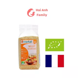 Hạt Kê Hữu Cơ Đã Bóc Vỏ Markal Cho Bé Ăn Dặm Gói 100-500g Hải Anh Family