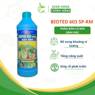 Phân bón lá biotec 603 1lít giúp cây phát triển khỏe mạnh hồi sức, đâm chồi non