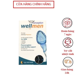 Wellmen Conception Bổ Tinh Trùng - Viên Uống Tăng Chất Lượng TinhTrùng, Cải Thiện Sức Khỏe Nam Giớ