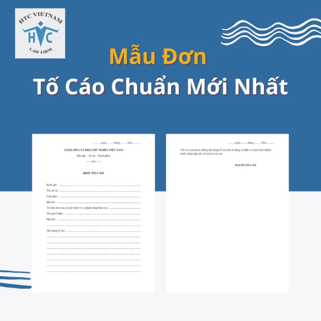 Mẫu Đơn Tố Cáo Mới Nhất 2024 - Công Ty Luật HTC Việt Nam Hướng Dẫn Viết Đơn, Nộp Đơn