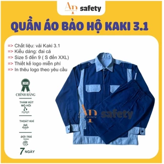 Quần Áo Bảo Hộ Lao Động Mã AP01Xanh Phối Xanh HB Chất Liệu Không Nhăn