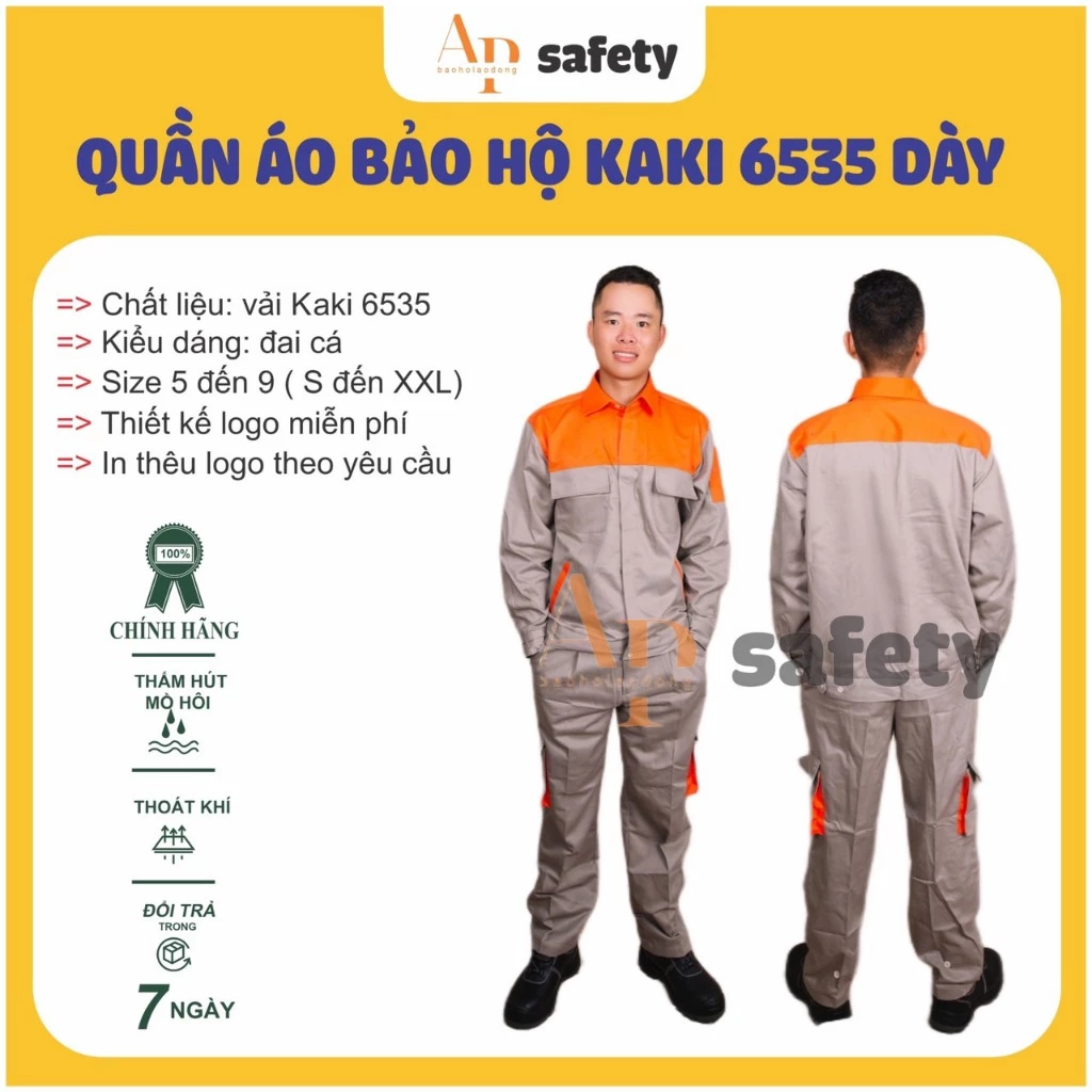 Quần áo bảo hộ mã AP32, chất liệu dàu dặn , quần áo bảo hộ cho kỹ sư, nhân viên kỹ thuật