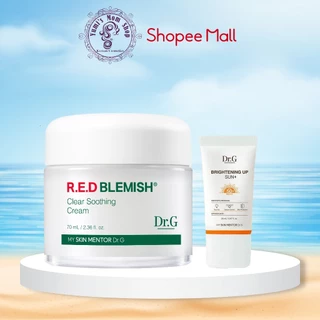 Dr.G Bộ chăm sóc da R.E.D BLEMISH Clear Soothing Cream Bonus Set (Kem 70ml + KCN 20ml)