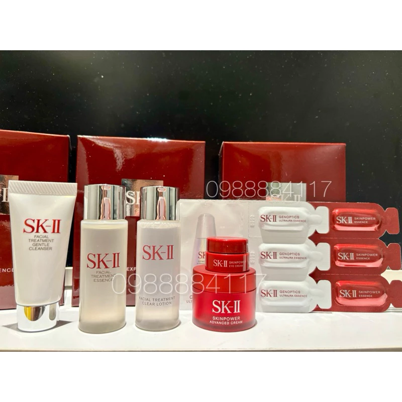 SKII SET MINI 4 MÓN NỘI ĐỊA NHẬT - KIT 2 - NƯỚC THẦN, KEM SKINPOWER, NƯỚC HOA HỒNG, KEM MẮT MẪU MỚI 2020