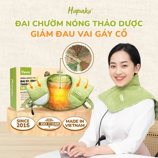 Đai Massage Cổ Vai Gáy Hapaku, Giảm Nhức Mỏi Vai Gáy Từ Thảo Dược Tự Nhiên