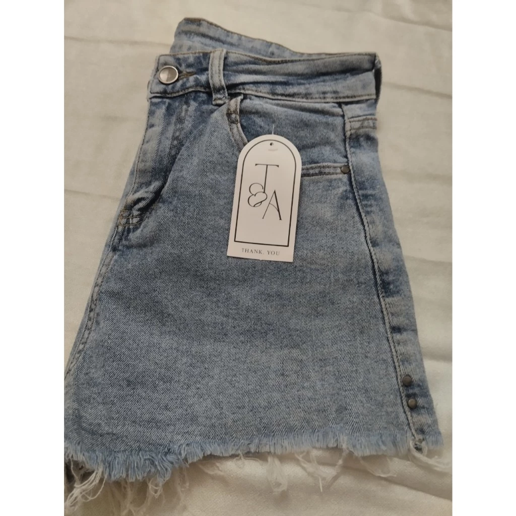 Quần short jean nữ from chữ A, quần đùi nữ lưng cao siêu xinh phù hợp với vòng eo từ 62-64cm