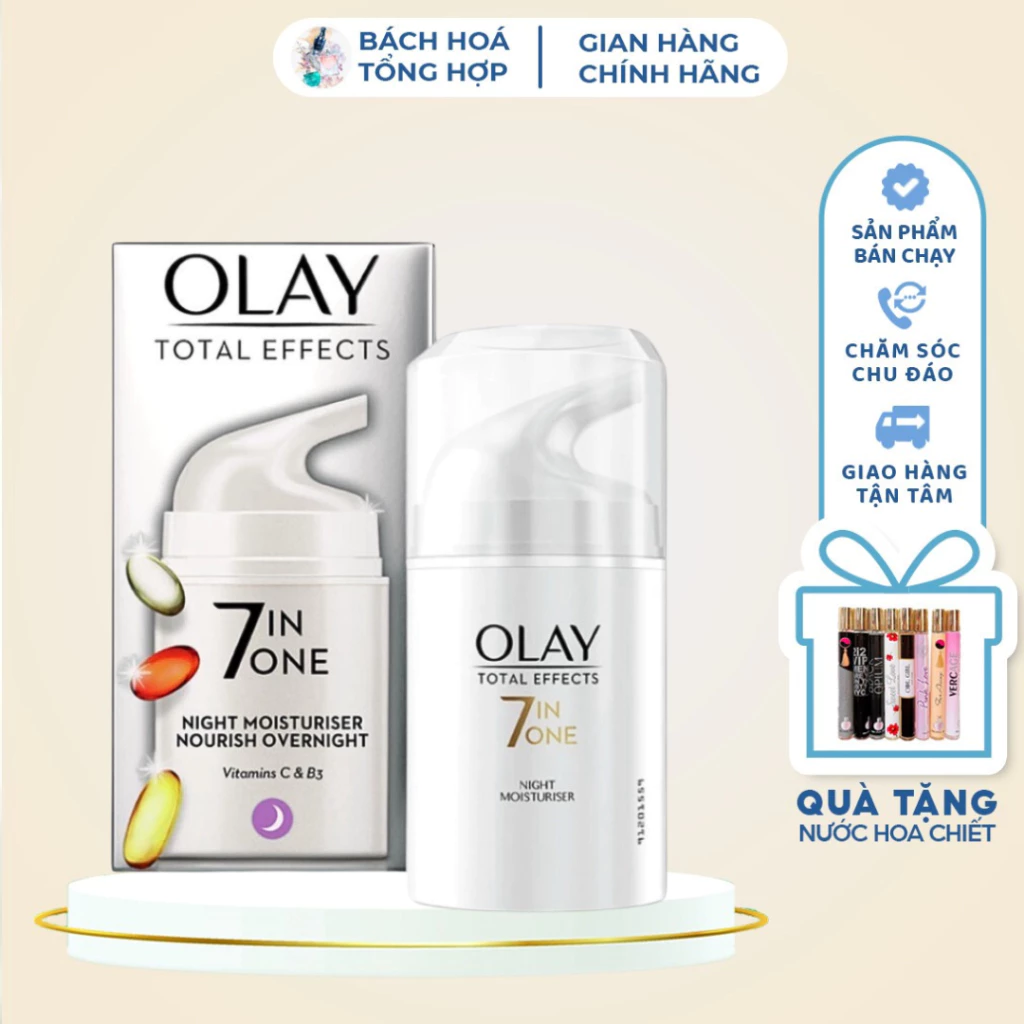 Kem Dưỡng Olay Total Effects 7 In 1 Ngày Và Đêm 50ml chống lão hóa, sáng da chống lão hóa