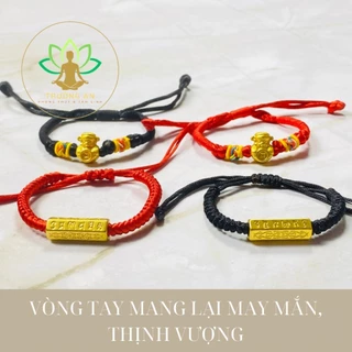 Vòng Tay May Mắn Dây Chỉ Bện Thủ Công Charm Thần Tài, Omani | TRƯỜNG AN