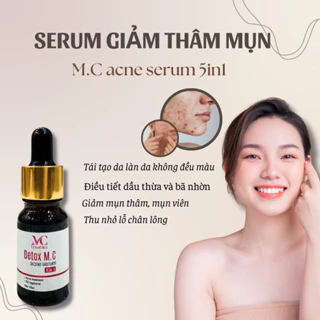 Serum giảm mụn Detox M.C giảm mụn đầu đen bã nhờn hiệu quả sau 7 ngày sử dụng