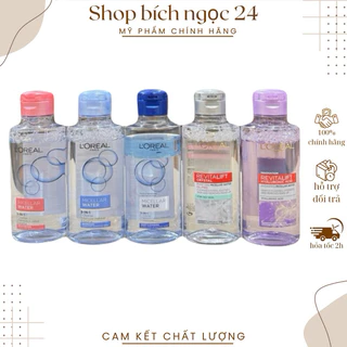 Nước Tẩy Trang L'Oreal Paris Cho Mọi Loại Da 3-in-1 Loreal Micellar Water Da Dầu Da Nhạy Cảm Da Khô 95ml