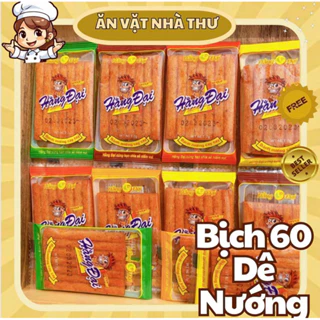 Bịch 60 Gói Dê Nướng Hằng Đại Mini HÀNG HOT đồ ăn vặt, ăn vặt bò xé cay tuổi thơ.