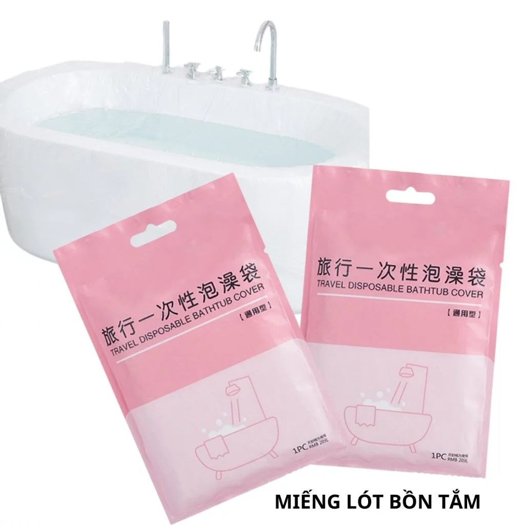 Miếng lót bồn tắm dùng 1 lần siêu chắc, kháng khuẩn an toàn tiện lợi khi đi du lịch, công tác, nghỉ dưỡng