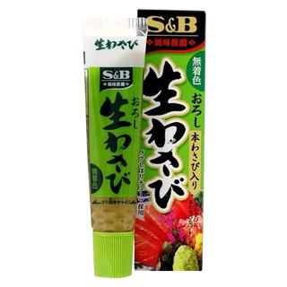 [MADE IN JAPAN 🇯🇵] Mù Tạt Tươi Wasabi S&B Foods Tận Hưởng Thực Phẩm Tươi Ngon Truyền Thống Nhật Bản Trọng Lượng 43Gr