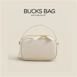 TÚI XÁCH NỮ NALYN BUCKS BAG DA THẬT MÀU TRẮNG GẠO