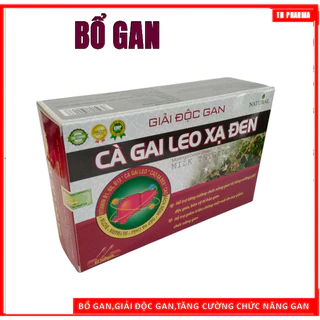 Viên uống bổ gan giải độc gan cà gai leo xạ đen  hỗ trợ giải độc gan làm mát gan hạ men gan tăng cường chức năng gan