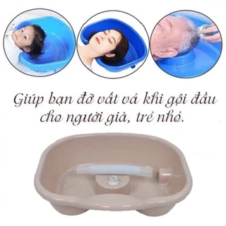 Chậu gội đầu tại giường cho người già, bà bầu, trẻ nhỏ Nhựa Việt Nhật - Thau gội đầu tiện ích (ngẫu nhiên)