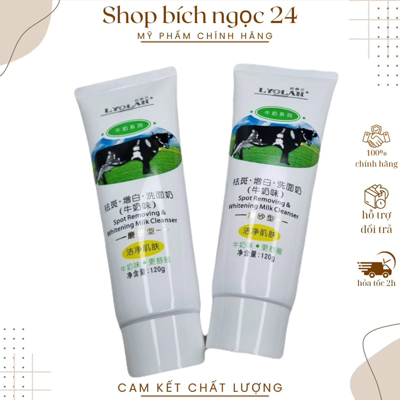 Sữa rửa mặt bò có hạt 120g