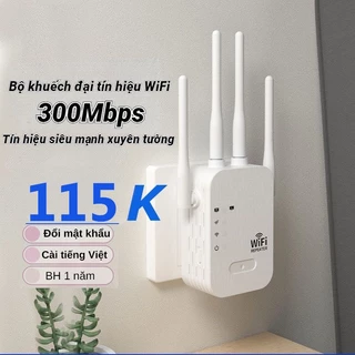 Bộ kích sóng wifi K24 phiên bản 2024 có Tiếng Việt 4 râu 2 cổng tốc độ 300mbps phát xuyên tường kết nối xa sóng mạnhBộ k