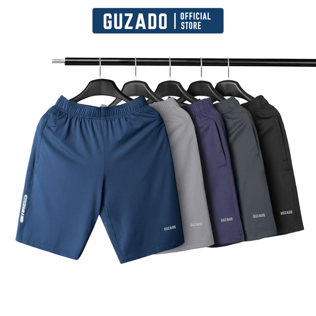Combo 3 Quần đùi nam Guzado vải thun lạnh SIÊU CO GIÃN,thoáng mát vận động thoải mái CB3-GASR25S002
