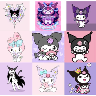 Hình ủi nhiệt Kuromi cute dễ thương Đủ size - KRM5 [Sticker ủi nhiệt quần áo]