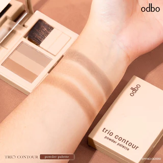 [ JUNHEE AUTH ] Phấn tạo khối Odbo trio contour powder palette Thái Lan chính hãng