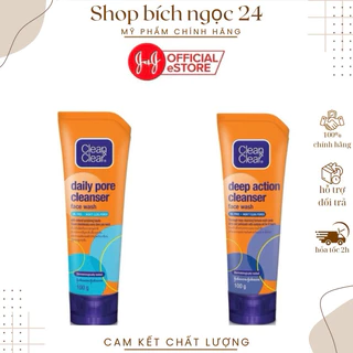 Sữa rửa mặt Clean & Clear làm sạch nhờn và ngừa mụn đầu đen 100g