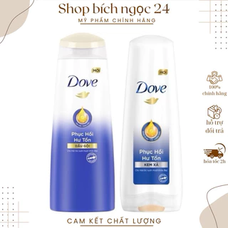 Dầu gội, dầu xả Dove phục hồi hư tổn 170g