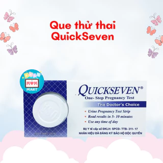 Que thử thai Quick seven, test nhanh, test thai HCG nhanh, chính xác, tiện lợi, dễ sử dụng, hộp 1 que