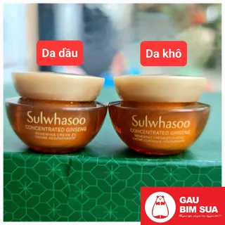 (2026 5ml)Kem dưỡng Nhân Sâm cấp ẩm, ngăn ngừa lão hóa Sulwhasoo Concentrated Ginseng Renewing Cream