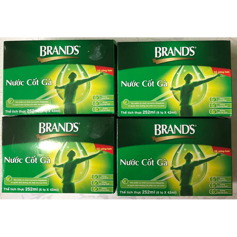 Nước cốt gà Brand's 42ml 24 hũ(4hộp x 6 hũ)