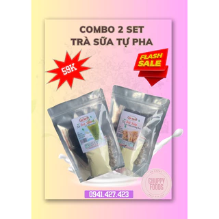 COMBO 2 SET TRÀ SỮA TRÂN CHÂU NẤU TẠI NHÀ (VỊ BẤT KỲ)