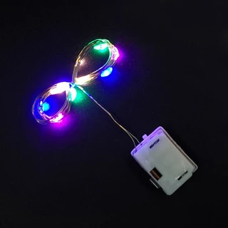 Dây đèn led trang trí fairylight đom đóm có sẵn pin dài 1m