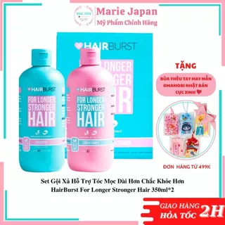 Set gội xả hỗ trợ tóc mọc dài hơn chắc khỏe hơn HairBurst For Longer Stronger Hair 350ml*2