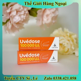 [DATE MỚI ] Vitamin D3 liều cao Pháp Uvedose 100000 UI ống 2ml cho bé từ 18 tháng tuổi