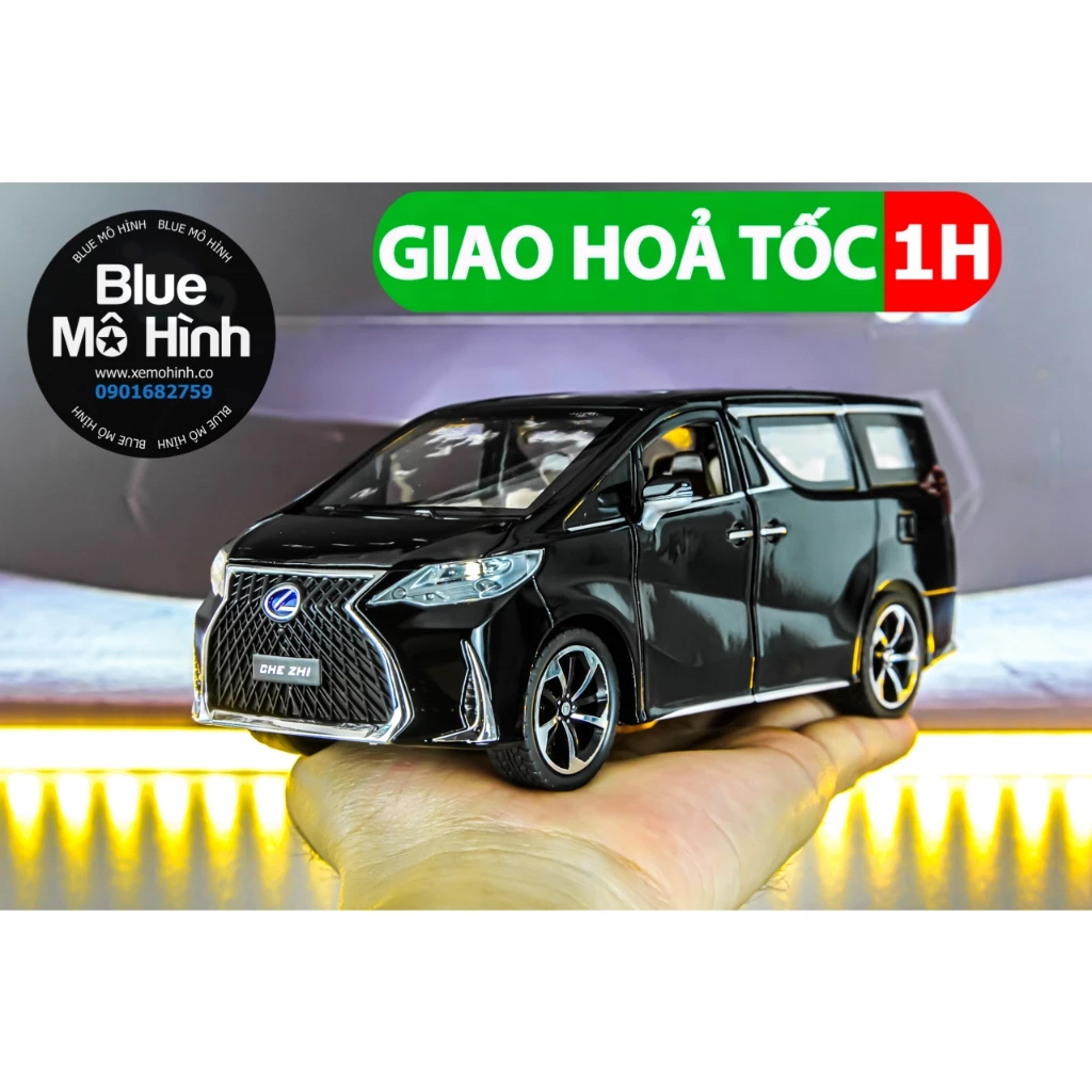 Xe mô hình Lexus LM300h SUV mở hết cửa tuyệt đẹp 1:24