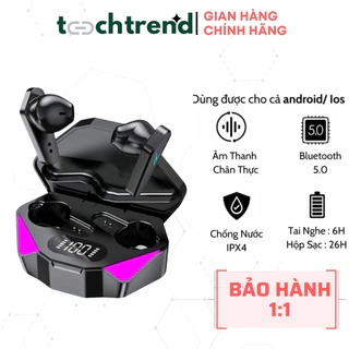 Tai Nghe Không Dây X15 Phiên Bản Pro Nâng Cấp Âm Thanh Nổi Có Micro Chống Ồn Chống Nước IPX5 BH 1 Đổi 1 TechTrend Outlet