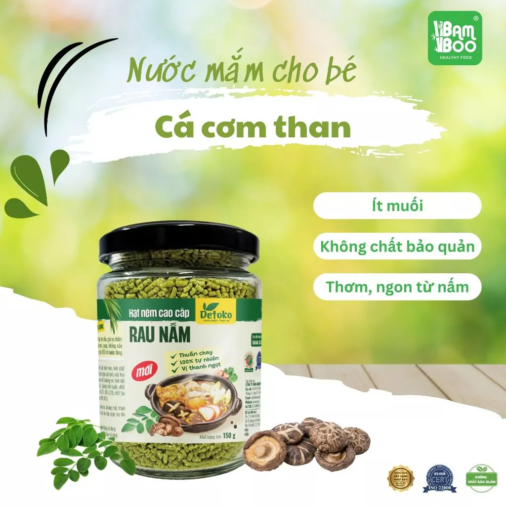 Hạt nêm rau nấm thuần chay 150g - Detoko