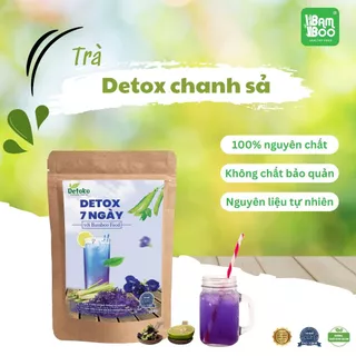 Trà Detox chanh sả hoa đậu biếc Bamboo - 7 gói