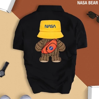 Áo Thun Polo Nam Nữ NASA BEAR chất liệu CVC vải cá sấu cao cấp, dễ thương sang trọng lịch lãm