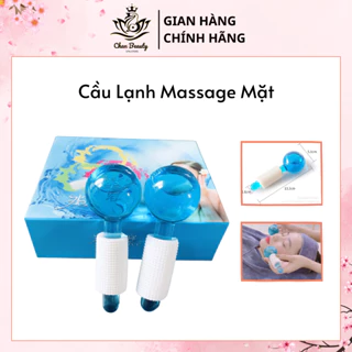 Cầu Lạnh Massage Mặt, Cặp Quả Cầu Băng Đẩy Tinh Chất Nâng Cơ Mặt Se Khít Lỗ Chân Lông.