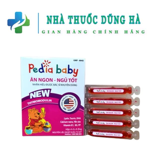 Siro Pediababy hỗ trợ tiêu hóa cho bé ăn ngon ngủ tốt - Hộp 20 ống