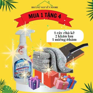 Dr.Natro Tẩy đa năng 500ml và 1 miếng chà, 2 khăn lau ,1 cây chà kẽ giúp tẩy sạch mọi vết bẩn Làm Sạch