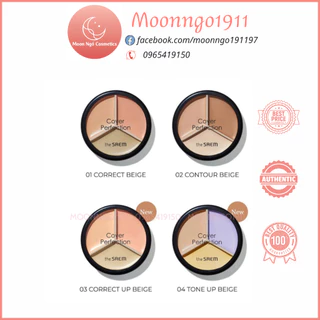 Che Khuyết Điểm Triệt Sắc The Saem Cover Triple Pot Concealer 4.5g