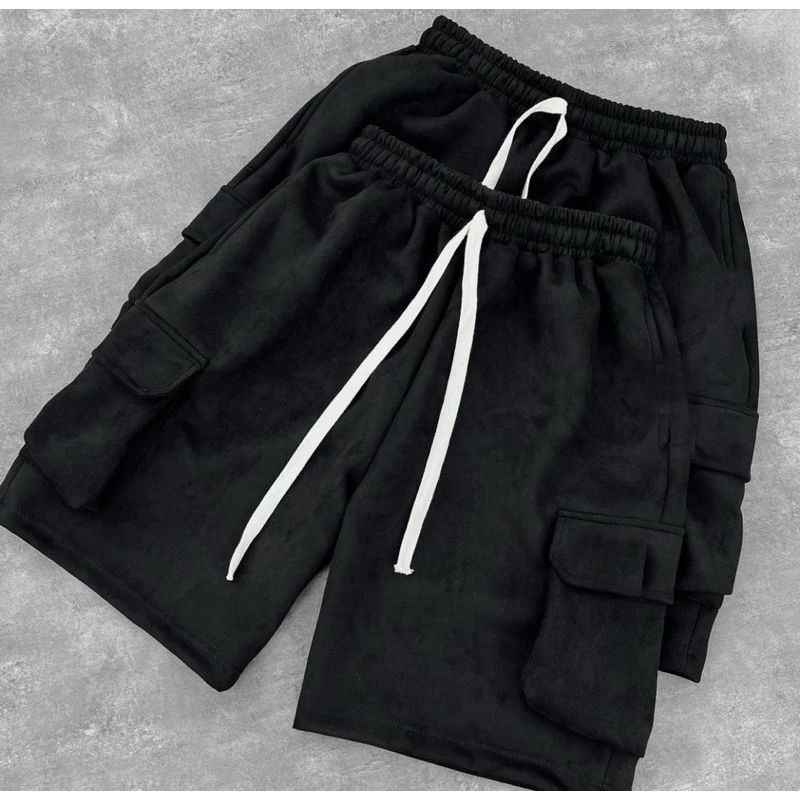 Quần short kaki túi hộp form rộng dễ phối đồ Unisex