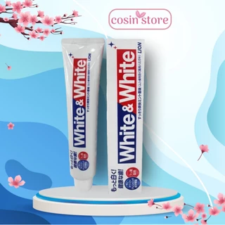 Kem đánh răng White & White Lion 150g của Nhật Bản shop Cosin Store - White White làm sạch mảng bám , trắng sáng hơn