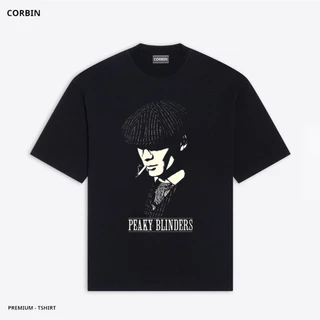 Áo Phông Local Brand Nam Nữ Unisex Tay Lỡ, Áo Thun Form Rộng Teen Cổ Tròn Oversize Cotton Màu Đen PEAKY BLINDERS