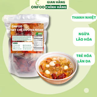 Chè dưỡng nhan tuyết yến ONFOD đẹp da ngừa lão hoá set nguyên liệu nấu 15-17 chén 320g 630g