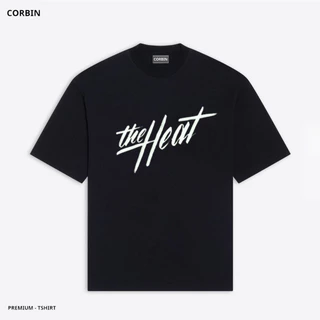 Áo Thun Local Brand Nam Nữ Unisex Tay Lỡ, Áo Phông Form Rộng Teen Cổ Tròn Oversize Cotton Màu Đen Trắng THE HEAT2