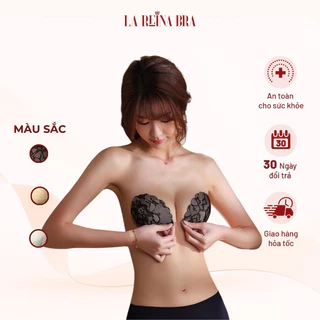 Miếng dán nâng ngực nữ LA REINA BRA  hình bàn tay siêu dày siêu dính, áo dán ngực tạo khe LRDN024