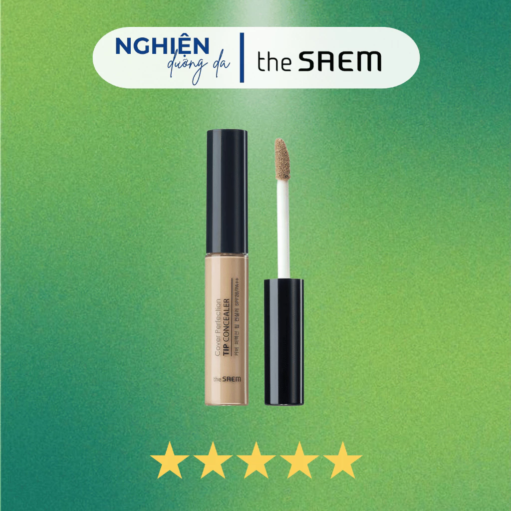 Kem Che Khuyết Điểm The SAEM Cover Perfection Tip Concealer _Màu 02 _ 6.5g